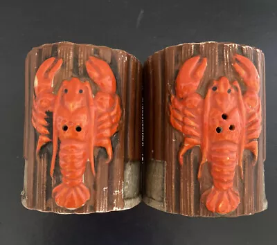 Lobster Trap Salt & Pepper Shakers Giftcraft MCM Japan S&P Vintage Read Desc • $8