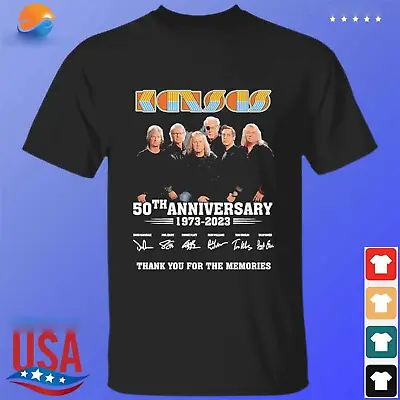 Kansas Band 50th Anniversary 1973 2023 Thank You For The Memories T Shirt NL1654 • $22.79