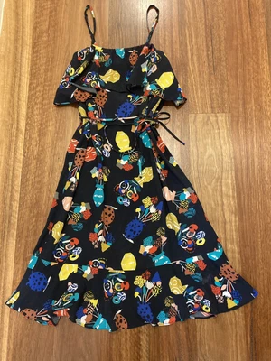 $44.95 • Buy Gorman X Atelier Bingo Midi Dress Vase Pattern Size 8 (fits 8-10) Summer 16 EUC