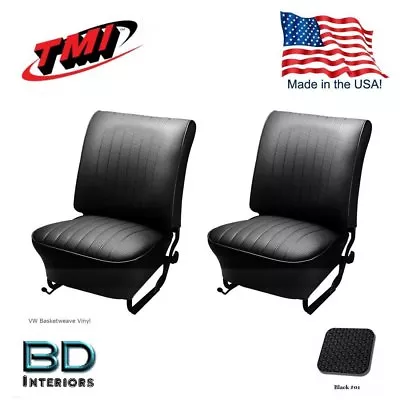 $261.92 • Buy 1956-1964 VW Volkswagen Bug Beetle Original Front Seat Upholstery-Black IN STOCK