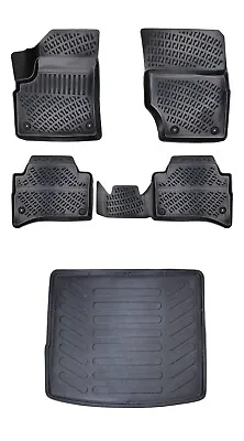 Floor Mats + Cargo Trunk Liner Fits Volkswagen Touareg 2003-2010 Waterproof SET • $139.90