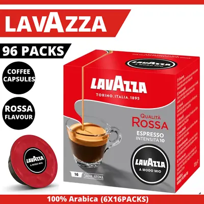 Lavazza Coffee Pods 96 Pack Qualita Rossa Capsules Espresso Full & Long Lasting • $65.90