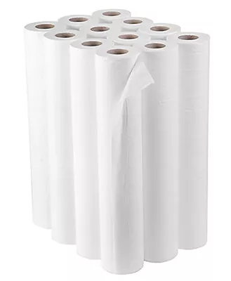 Premium Quality Hygiene Couch Rolls White Tissue 2 Ply X 20  X 40M • £10.99