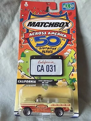 2001 Matchbox Across America 50th Series #31 California 1955 Chevrolet Bel Air • $3.27