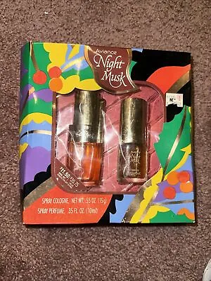 Vintage Prince Matchabelli Aviance Night Musk Cologne Spray And Perfume Set • $29.99