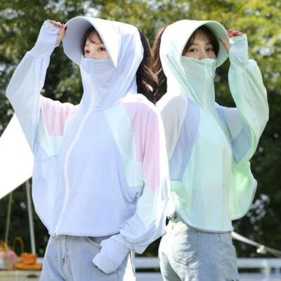 $9.52 • Buy Women Sun Protection Clothing Cool With Cap Uv Protection Cycling Hot A3