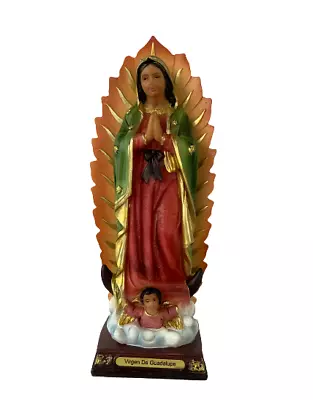 Virgen De Guadalupe 8  Resin Statue Our Lady Of Guadalupe New • $21.99