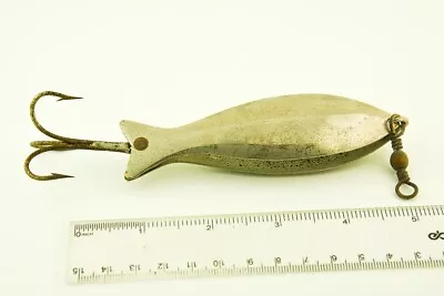 Vintage Unknown Metal Fish Shaped Minnow Antique Fishing Lure JJ52 • $0.99