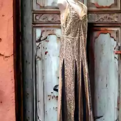 Vintage Sexy Sheer 1920’s Deco Delicate Lace Flapper Dress Wearable Gown OOAK • $224.99