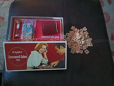 Vintage Scrabble Crossword Cubes Game 1968 Selchow & Righter • $19.99