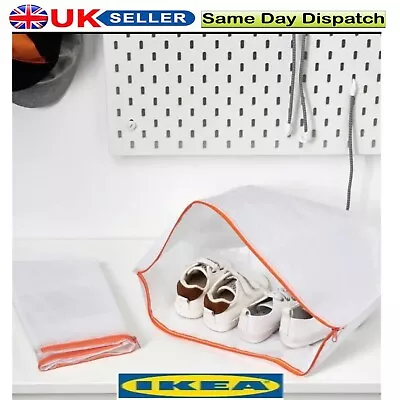 Ikea Parkla Shoe Bag Storage Bag - Shoe Storage Zip Bag Shoe Storage 48x22cm • £2.99