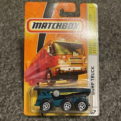 Matchbox Dump Truck #67 Diecast Metal Car Green Teal • $9.99