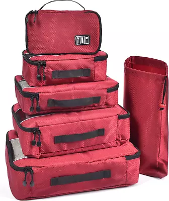 MOKETT Packing Cubes 6 Pieces Packing Cubes Luggage Travel Packing Organizer... • $54.29