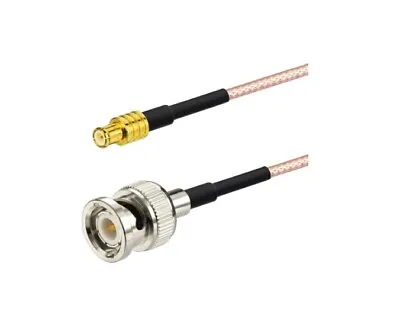 MCX Male To BNC Male RG316 Pigtail Cable 50cm • £6.45