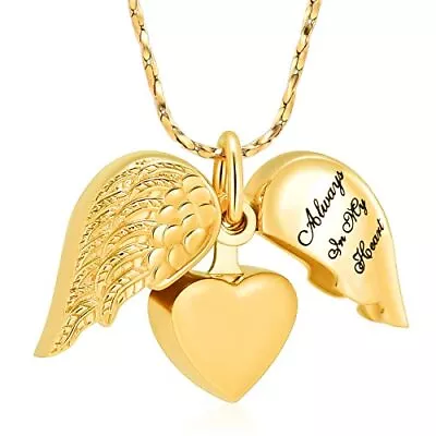 Imrsanl Cremation Jewelry For Ashes Heart Urn Necklace  Assorted Colors  • $19.25