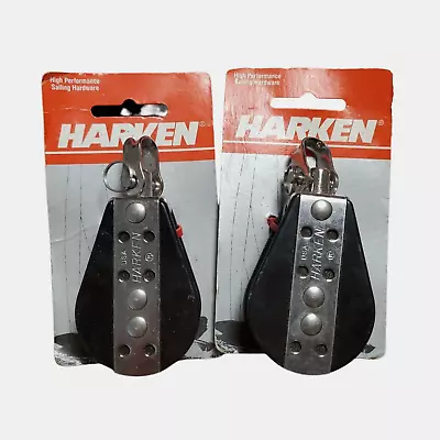 Lot Of 2 Harken Dinghy Block 1-3/4  (44mm) Single W/ Swivel Becket #023 NEW • $30