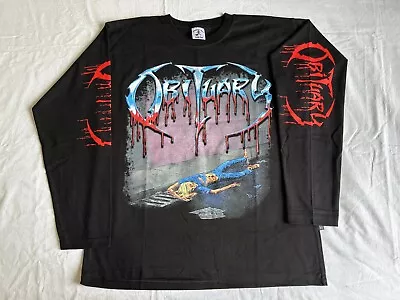 OBITUARY - Slowly We Rot Longsleeve Shirt (L) Death Metal • $44.90