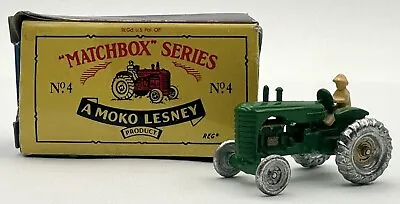 Matchbox Lesney Massey Harris Green Farm Tractor No 4 • $19.95