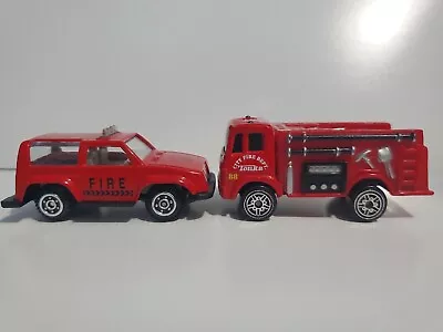 VINTAGE    Fire Vehicle  ☆112 Fire Station☆ 8009 And Maisto Fire Truck Lot Of 2 • $10.99