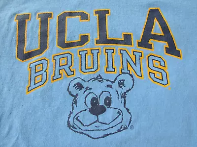 UCLA BRUINS BEAR HEAD Graphics Short Sleeve Blue T-shirt YOUTH L UCLA NICE!!!!!! • $13.99