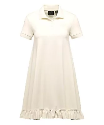 Fenty Puma Rihanna Polo Swing Mini Ruffle Dress Ivory Size Small • $55