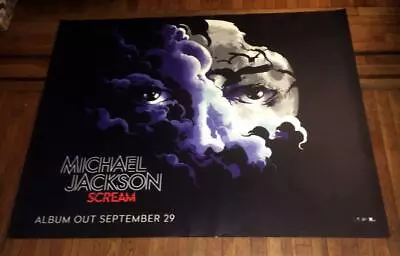 MICHAEL JACKSON SCREAM ALBUM PROMO  5FT Subway POSTER 2017 • $24.99