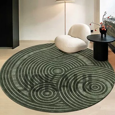 Hand Mad Luxurious Circular High Low Pile Hand Tufted Carpet 100% Organic Woolen • $840