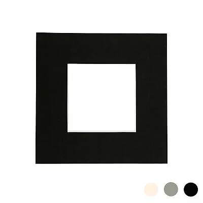 £4.99 • Buy Picture Mount For 8 X 8  3D Box Picture Frame Photo Size 4 X 4  Black