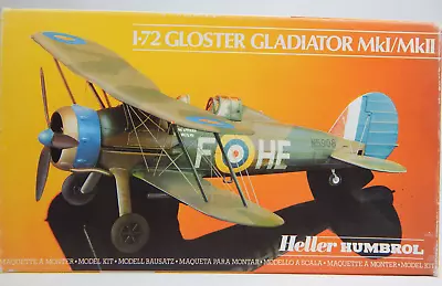 New Heller Humbrol Gloster Gladiator Aircraft Model Kit 80270 Wwi 1:72 Open Box • $11.84