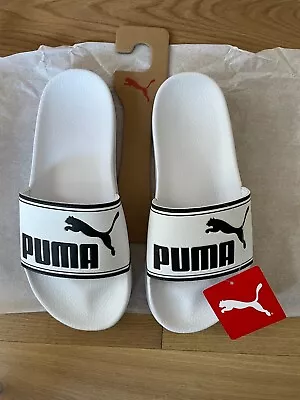 $34.99 • Buy Unisex PUMA Leadcat Slides Sandals In White And Black. BNWT.  US M 6 | W 7.5