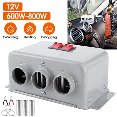 800W Electric Car Heater 3 Hole 12V DC Heating Fan Defogger Defroster Demister • $32.29