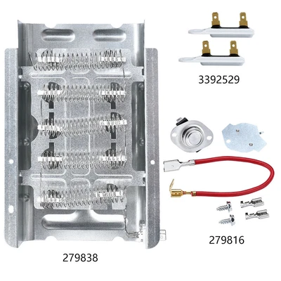 $15.99 • Buy 279838 Dryer Heating Element Kit Compatible With Whirlpool Kenmore Roper Maytag