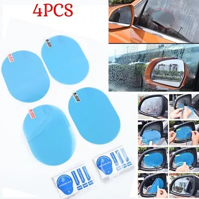 Universal Fit Car Rearview Mirror Protector Set Of 4 Clear And Scratch Free • £7.01