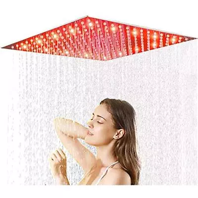 12 Inch LED Rain Shower Head Ultra Thin Overhead Spray Bathroom Shower Head C... • $79.90