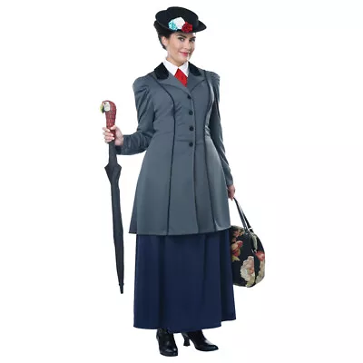 Womens Plus Size English Nanny Mary Poppins Costume • $50.95