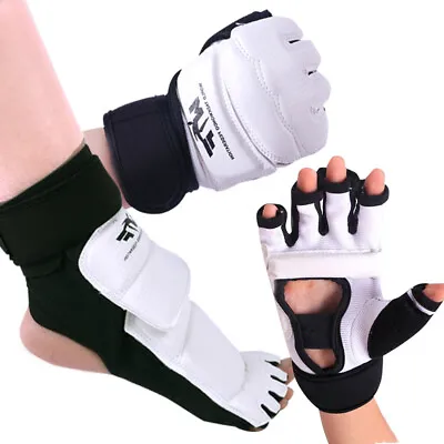 1Pair Taekwondo Protectors Training Match Hands Feet Guard Gloves Foot Hand Gear • $21.98