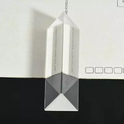 9*2*2cm Optical Glass Triple Triangular Prism Physics Teaching Light Spectrum • $7.80