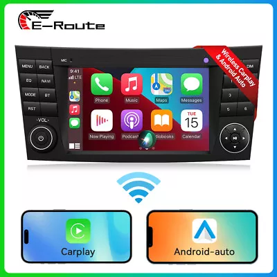 Carplay Car GPS Stereo For Mercedes Benz E/CLS/G W211 W219 Android 13 Sat Nav • £155.99