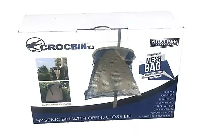 Croc Bin Waste Rubbish Camping Caravan TENTS TIDY RV JAYCO 4WD Accessories PARTS • $49.95