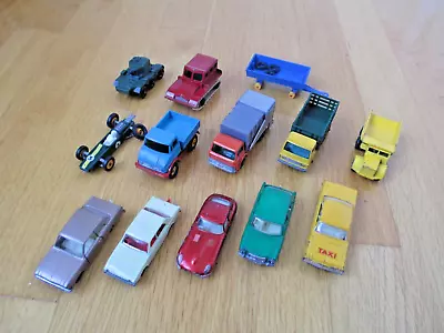 Vintage Matchbox Lot Collection Of 13 Trucks Cars Military By Lesney England • $12.99