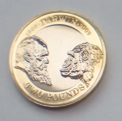 Two Pound £2 Coin Charles Darwin 2009 Brilliant Uncirculated • £25