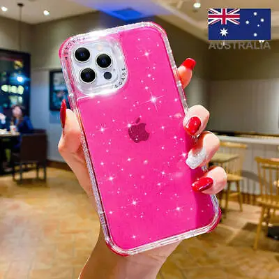 $15.69 • Buy Cellphone Case For IPhone 13/12/11 Pro Max XR XS 8Plus Bling Clear Slim Cover AU