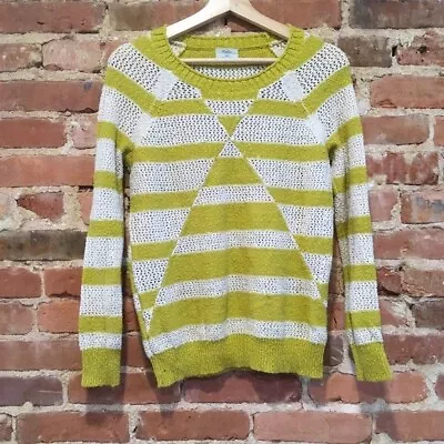 Madewell Wallace Geometric Stripe Cotton Knit Sweater • $20.99