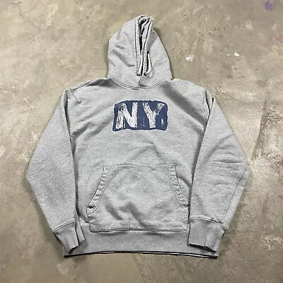 J. Crew Knit Goods Hoodie M Men’s Sweatshirt Heavy Thick NY New York Retro Weave • $24.99
