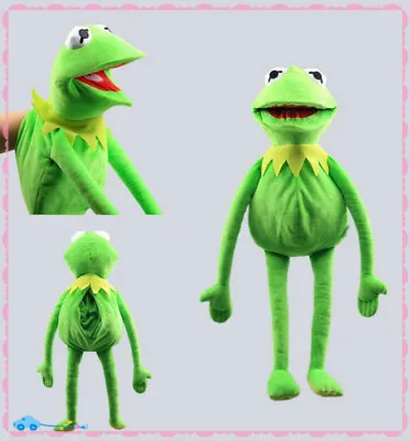 60cm Kermit The Frog Hand Puppet Full Body Muppet Plush Toy Prop Kids Gift➸ • $30.87