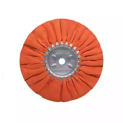 Zephyr AWO58-8CD Orange Ruffy Clear Dip 8  Buffing Wheel Heavy Cutting • $16.95