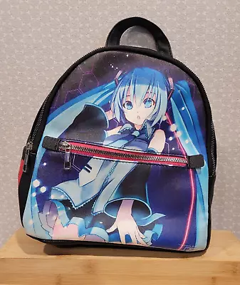 Bioworld Hatsune Miku 01 Vocaloid Black Mini Backpack Bag 10  • $69.99