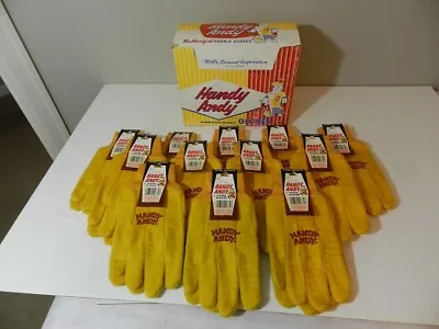 Vintage Handy Andy Work Gloves- Nos Store Display-vintage Hardware Store- 12 Pr. • $175