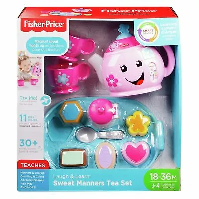 £16.99 • Buy Fisher-Price Laugh & Learn Light-Up Sweet Manners Tea Set With 10 Play Pieces