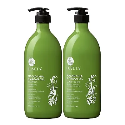 Luseta Macadamia And Argan Oil Shampoo And Conditioner Set (2 X 33.8 Oz.)  • $50.39